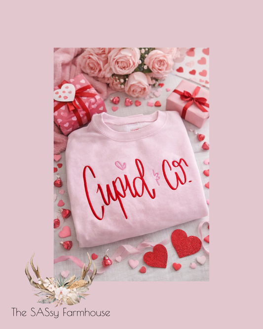 Cupid & Co. - Embroidered Crewneck/T-shirt