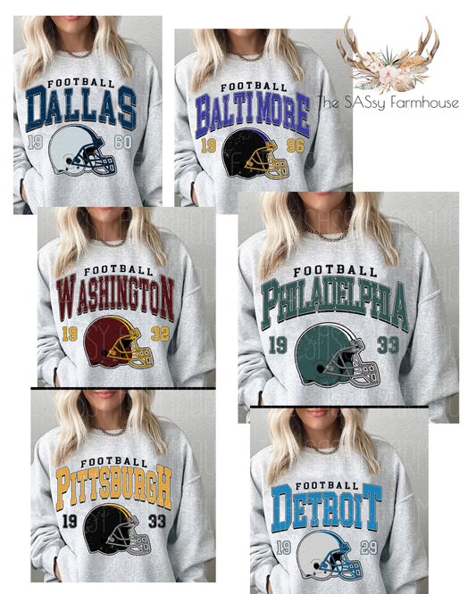 NFL team Tee/Crew