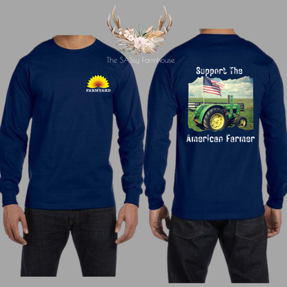 Support The American Farmer- Tshirt/LongSleeve/Hoodie