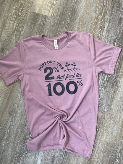 Support the 2% -Farmer Tee