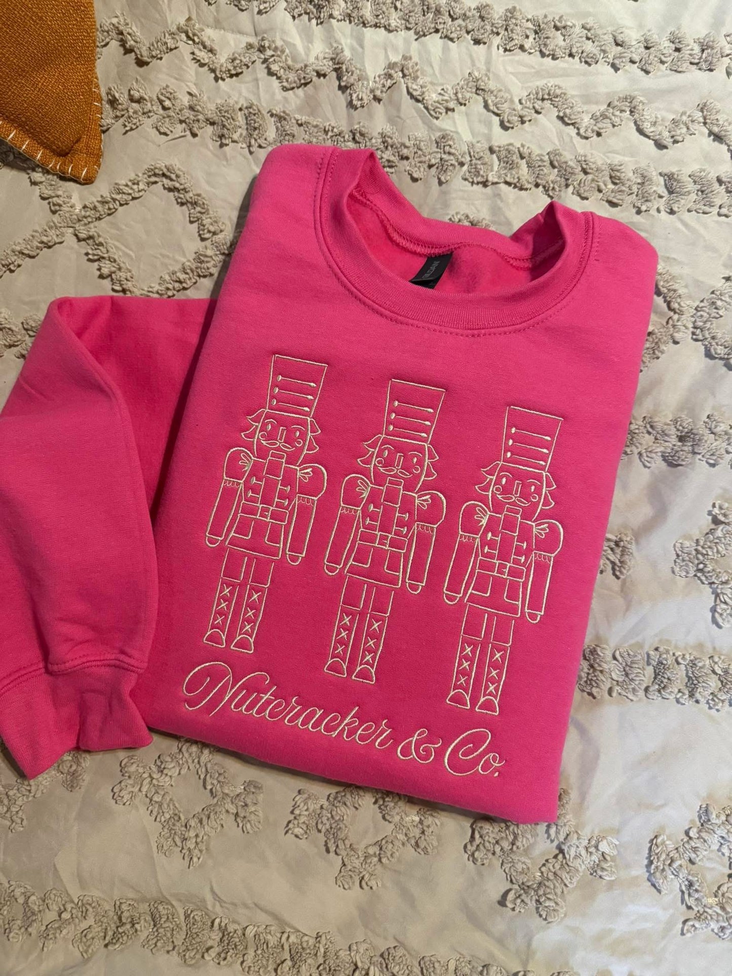 Nutcracker Crewneck - Embroidered Pullover Sweatshirt | Gildan 50/50 Cotton Blend