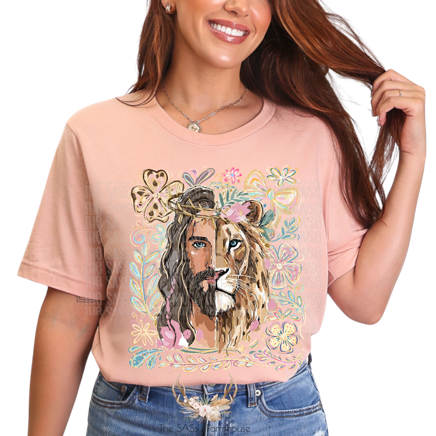 Lion Of Judah Jesus Floral
