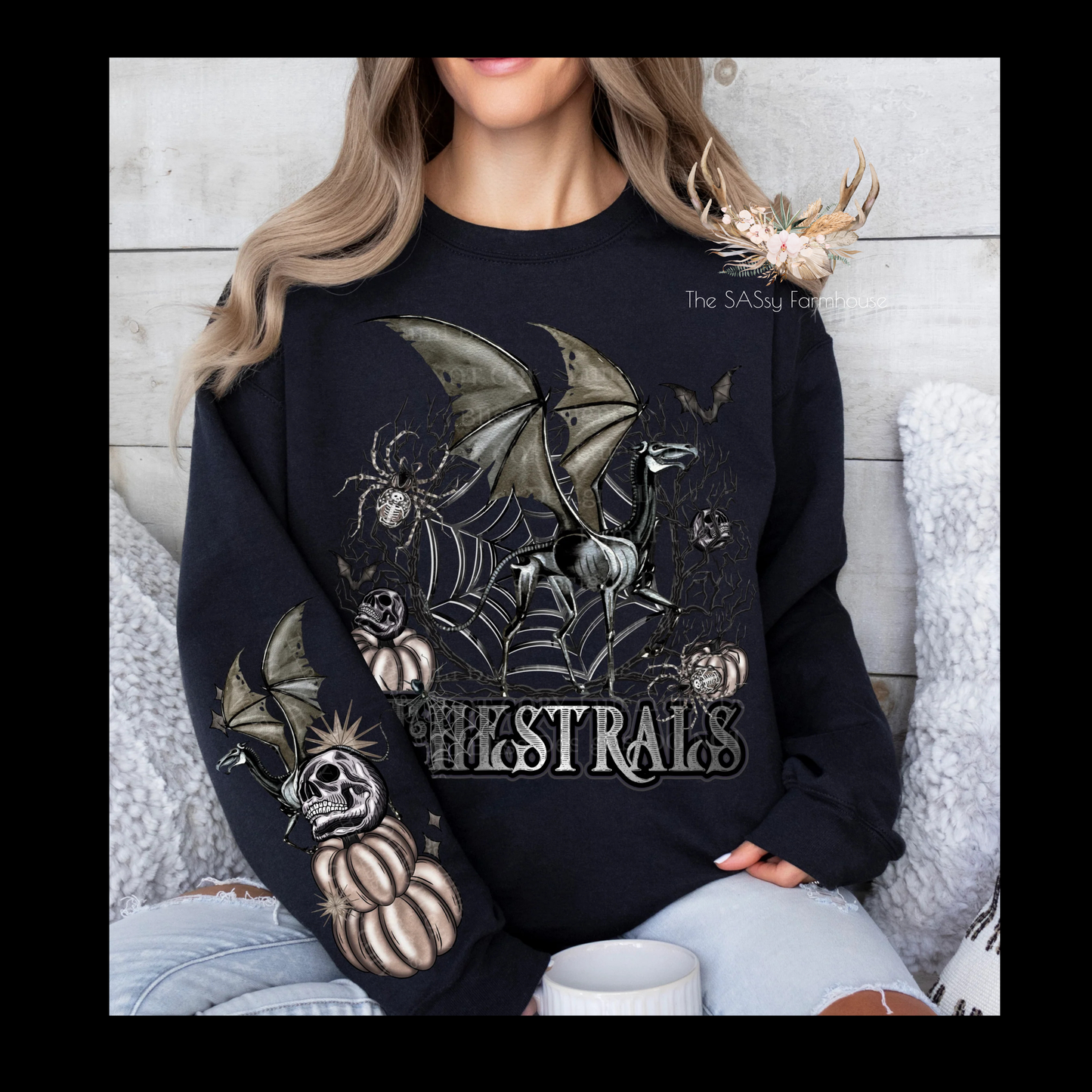 Thestrals Crewneck 50/50 Unisex Sweatshirt – Comfortable Cotton Blend Pullover