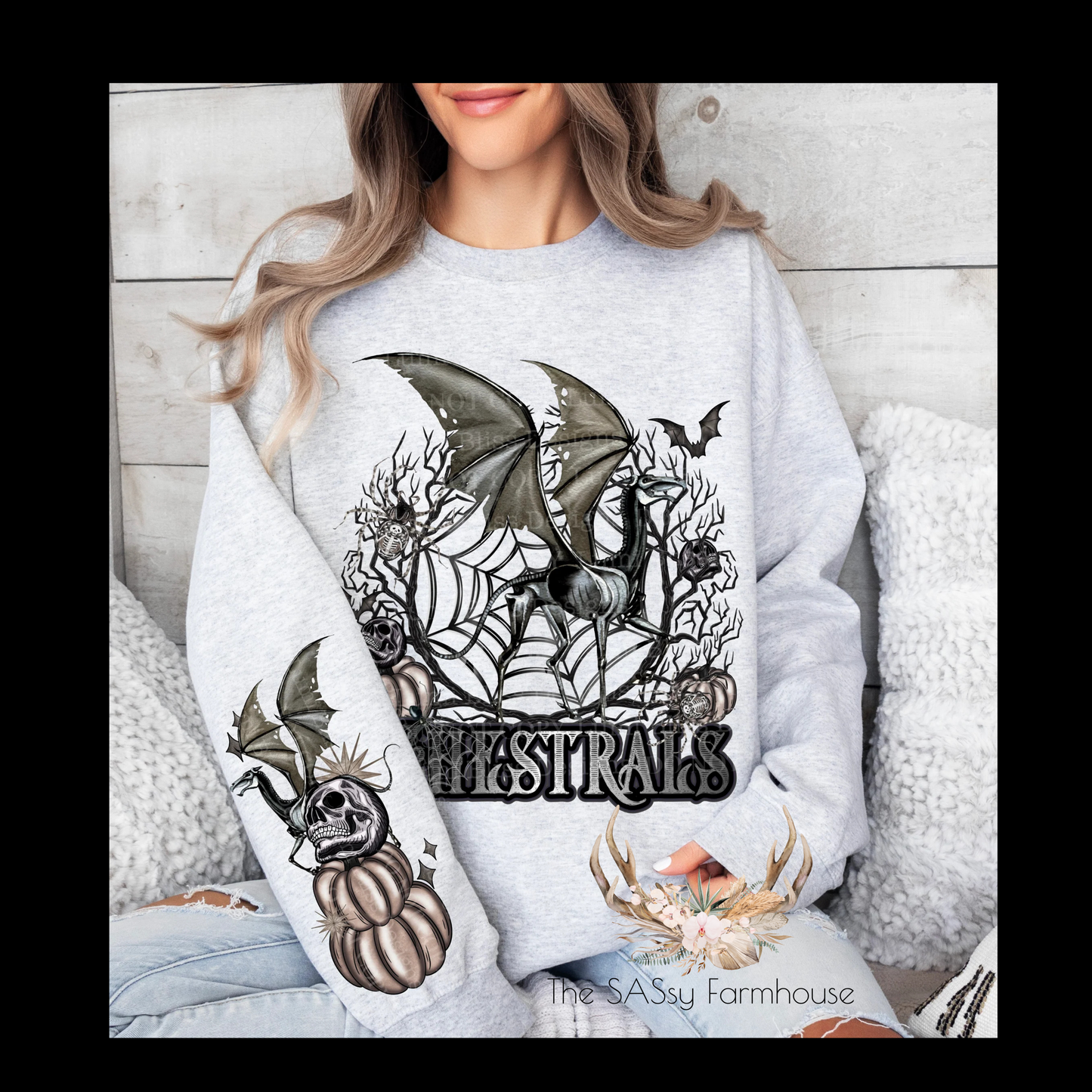 Thestrals Crewneck 50/50 Unisex Sweatshirt – Comfortable Cotton Blend Pullover