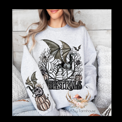 Thestrals Crewneck 50/50 Unisex Sweatshirt – Comfortable Cotton Blend Pullover