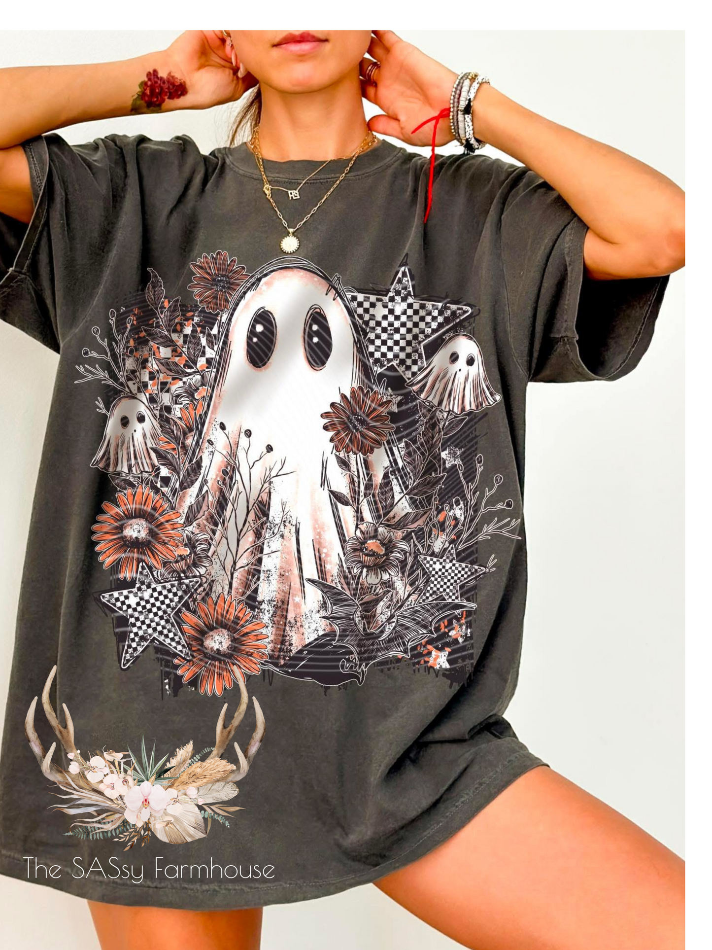 Checkered Ghost Tshirt