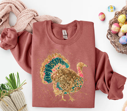 Painted Turkey Crewneck