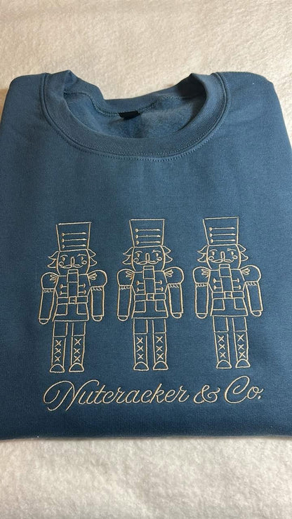 Nutcracker Crewneck sweatshirt- Embroidered