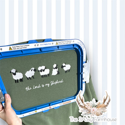 The Lord is My Shepherd- Embroidered Tshirt