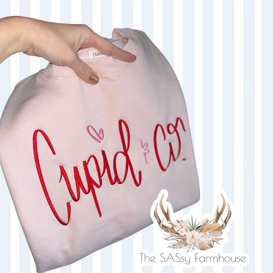 Cupid & Co. - Embroidered Crewneck/T-shirt