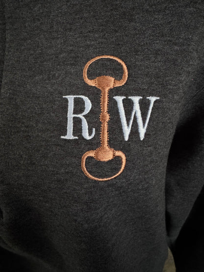 Horse-Bit Monogram 1/4 zip