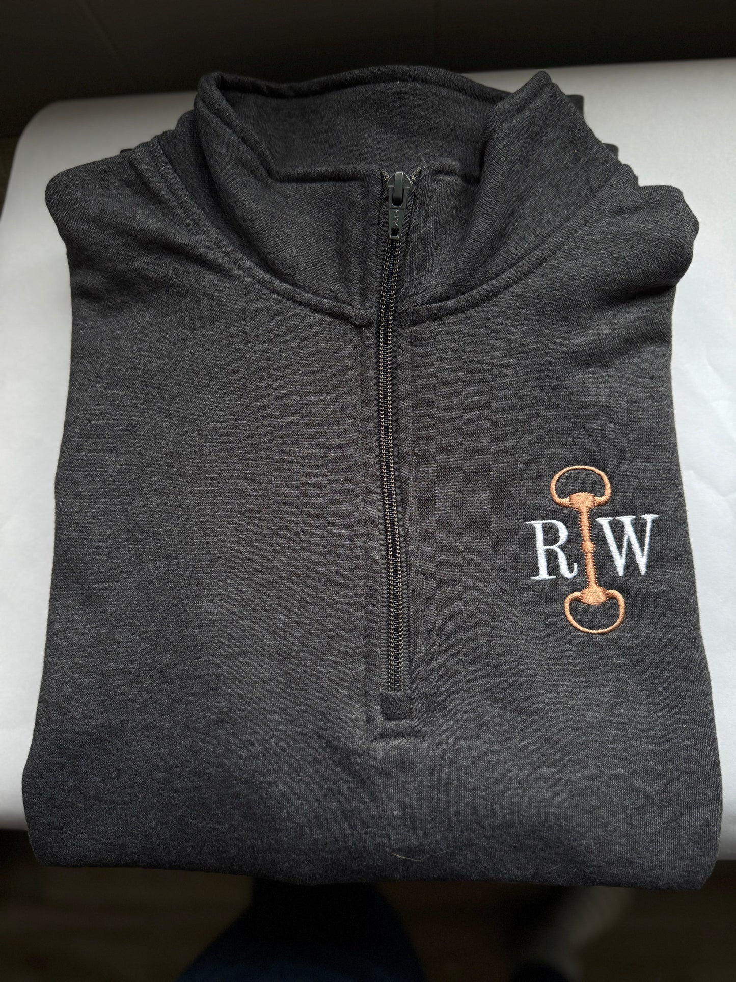 Horse-Bit Monogram 1/4 zip