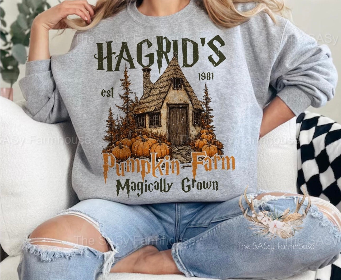 Hagrid's Pumpkin Farm | Crewneck Sweatshirt | Unisex