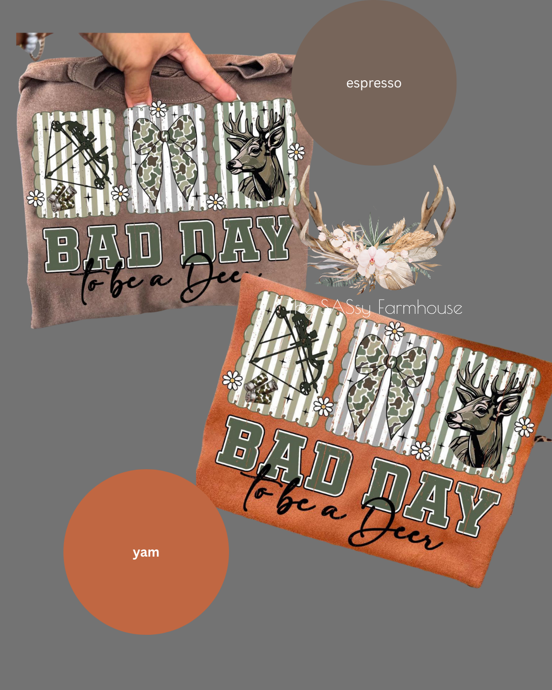 Bad Day To Be A Deer - Comfort Colors Tee | Unisex Long Sleeve Shirt